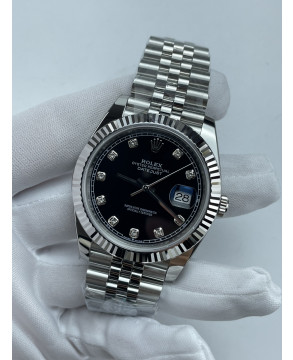 (준비완료/특급배송)NO.3588/롤렉스 데이저스트 126334 41미리 블랙다이얼 다이아몬드 인덱스 QP공장